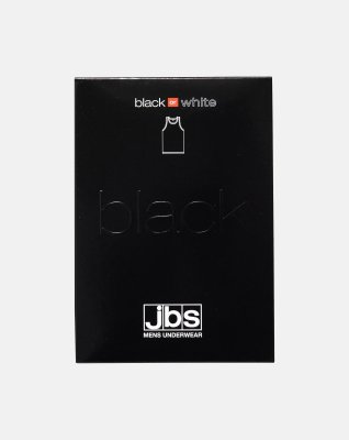 "Black or white" tank-top (singlet) | bomuld | sort -JBS