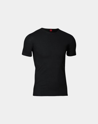 "Black or white" t-shirt o-hals | bomuld | sort -JBS