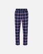 Pyjamasbukser | 100% flannel bomuld | blå og rødternet - JBS