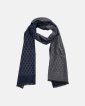 Halstørklæde | 100% børstet silke | blåternet - Connexion Tie