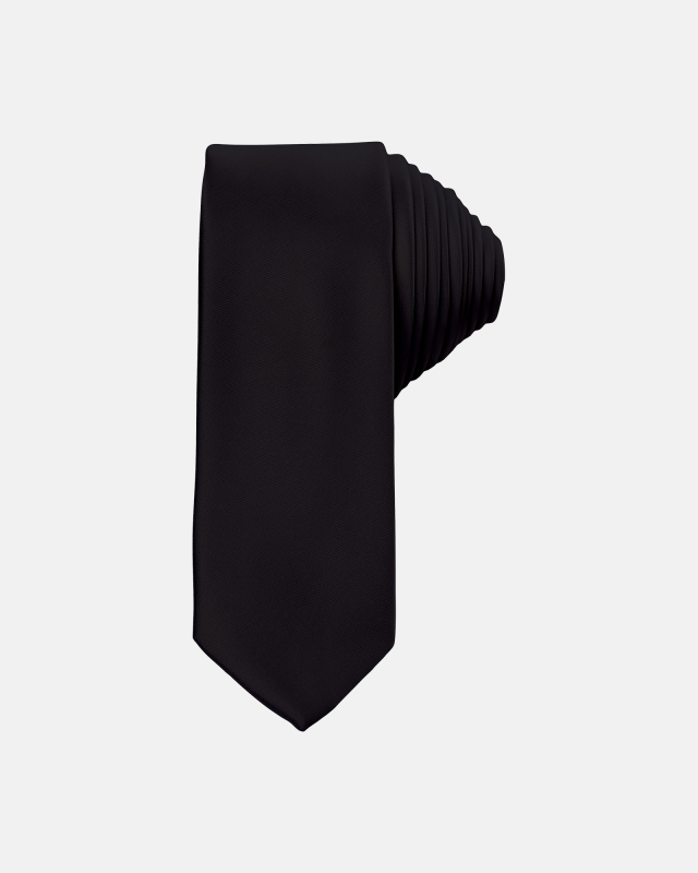 Billede af Slips 5 cm | 100% polyester | sort