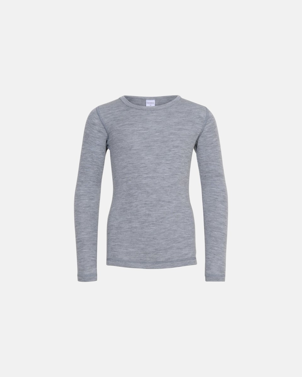Olympia Langærmet t-shirt "kids" | 100% uld | grå - 4