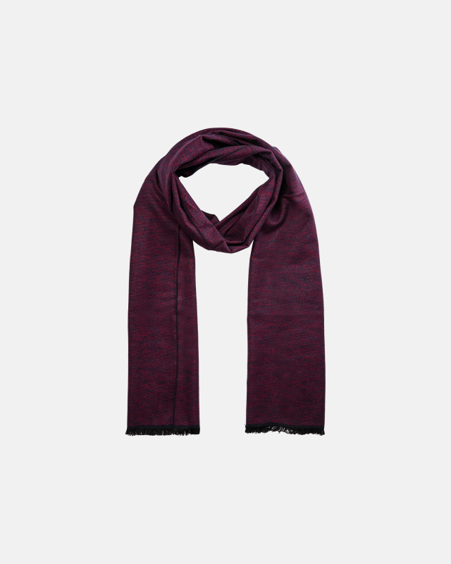 Halstørklæde | 100% børstet silke | bordeaux