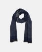 Halstørklæde | 100% børstet silke | grå med navy prikker - Connexion Tie