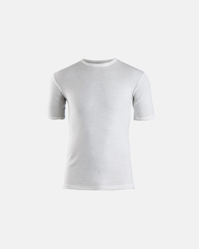 T-shirt m/korte ærmer | 100% uld | beige