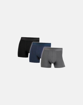 3-pak tights | bambusviskose | sort, blå og grå -Marathon