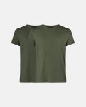 2-pak t-shirt | 100% økologisk bomuld | oliven -Resteröds