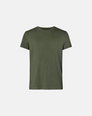 2-pak t-shirt | 100% økologisk bomuld | oliven -Resteröds
