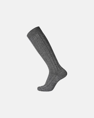 "Terry sole" knælange strømper | uld | grå -Egtved