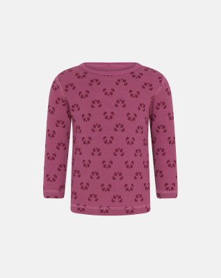 Langærmet trøje | uld/bomuld | pink -SmåRollinger