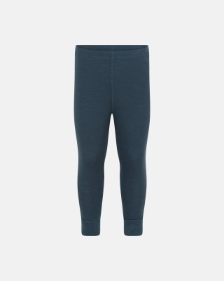 Leggings | Uld/bomuld | Blå