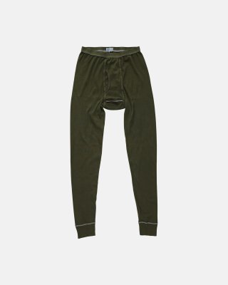 Long johns m. gylp | 100% bomuld | Grøn