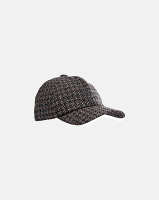 Kasket | Uld | Ternet brun -Connexion Tie