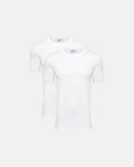 2-pak t-shirt o-hals | økologisk bomuld | hvid -JBS
