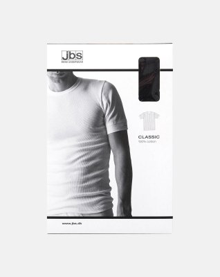"Classic" t-shirt o-hals | 100% bomuld | sort -JBS