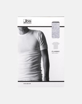 "Classic" t-shirt o-hals | 100% bomuld | grå -JBS
