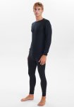 "Wool" langærmet t-shirt | 100% merino uld | sort -JBS