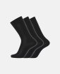 3-pak sokker | økologisk uld | sort - Dovre