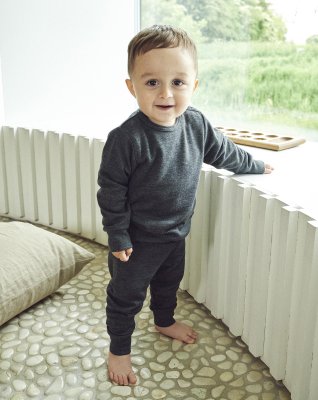 Sweatshirt baby |  bambus | mørkegrå -JBS of Denmark Kids