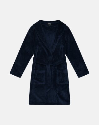 Badekåbe i frotté | 100% recycled polyester | navy -Claudio