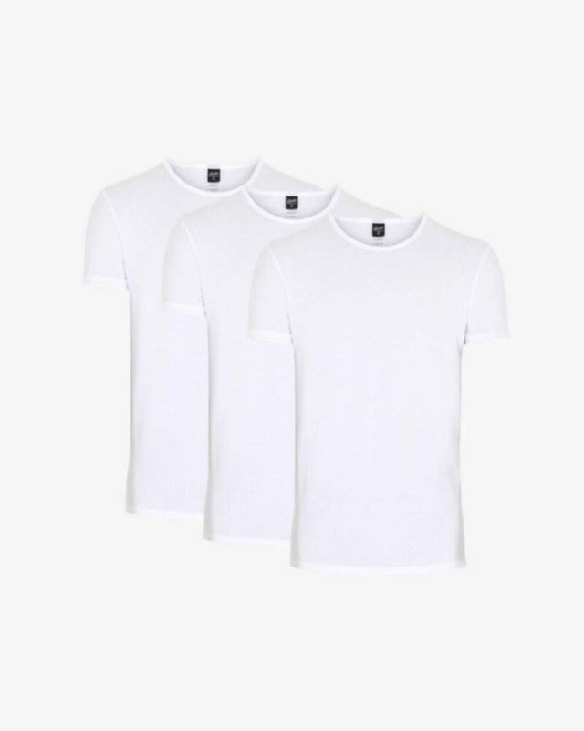 3-pak t-shirt | økologisk bomuld | hvid
