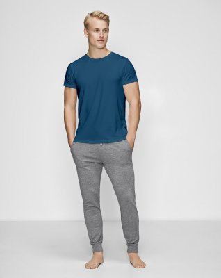 T-shirt o-hals | bambus | blå -JBS of Denmark Men