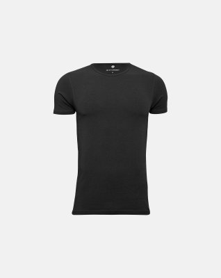 Undertrøje, t-shirt o-hals | økologisk bomuld | sort -JBS of Denmark Men