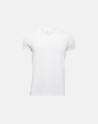 T-shirt v-hals | bambus | hvid -JBS of Denmark Men