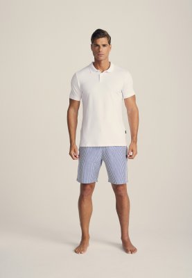 Piqué polo |  bambus | hvid