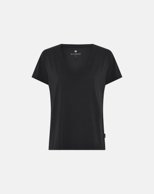 T-shirt v-hals | bambus | sort -JBS of Denmark Women