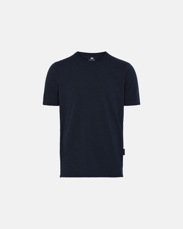 Undertrøje, t-shirt | 100% knitted merino uld | navy