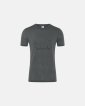 T-shirt | 100% økologisk uld | grøn m. print - Dovre