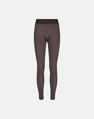 Leggings "logo" | Polyester | Brun -Hype the Detail