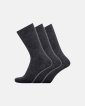 3-pak sokker | bambus | mørk grå melange - Dovre