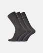 3-pak "No Elastic / Twin" sokker | uld | mørk grå - Dovre