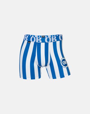 Fodbold tights / OB | bomuld | hvid/blå -JBS
