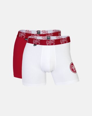 Tights "fodbold AAB" | Bomuld | Hvid/rød -JBS