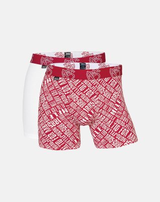 Tights "fodbold AAB" | Bomuld | Hvid/rød -JBS