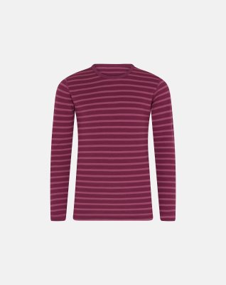 Langærmet trøje | uld/bomuld | pink -Marathon Kids