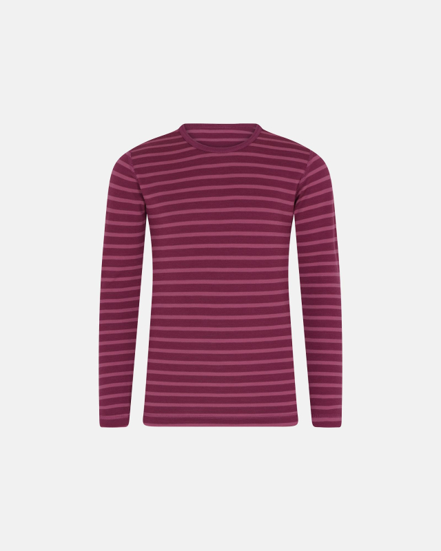 Langærmet trøje | uld/bomuld | pink