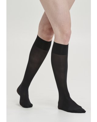 Knælang strømpe "Perfect fit"  | 30 denier | Sort -Decoy