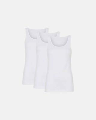 Tanktop | 3-pak | GOTS bomuld | Hvid