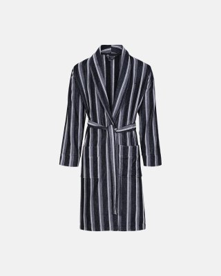 Badekåbe | 100% velour bomuld | Stribet
