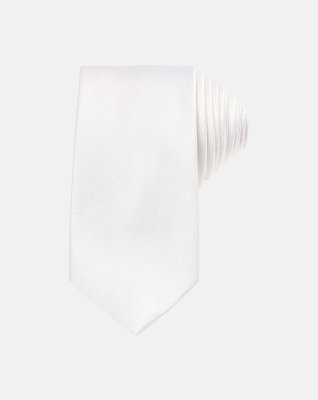 Slips 7 cm | 100% silke | hvid -Connexion Tie