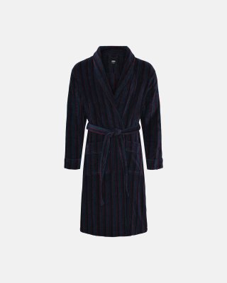 Badekåbe | 100% velour bomuld | Stribet