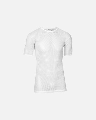 T-shirt o-hals | 100% mesh bomuld | hvid -JBS