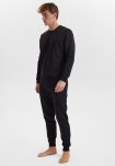 Sweatshirt | recycled polyester | sort -Claudio