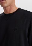 Sweatshirt med badge | bambus | sort -JBS of Denmark Men