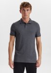 Piqué polo |  bambus | grå -JBS of Denmark Men
