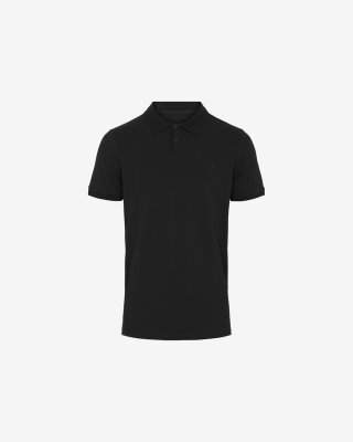 Piqué polo |  bambus | sort